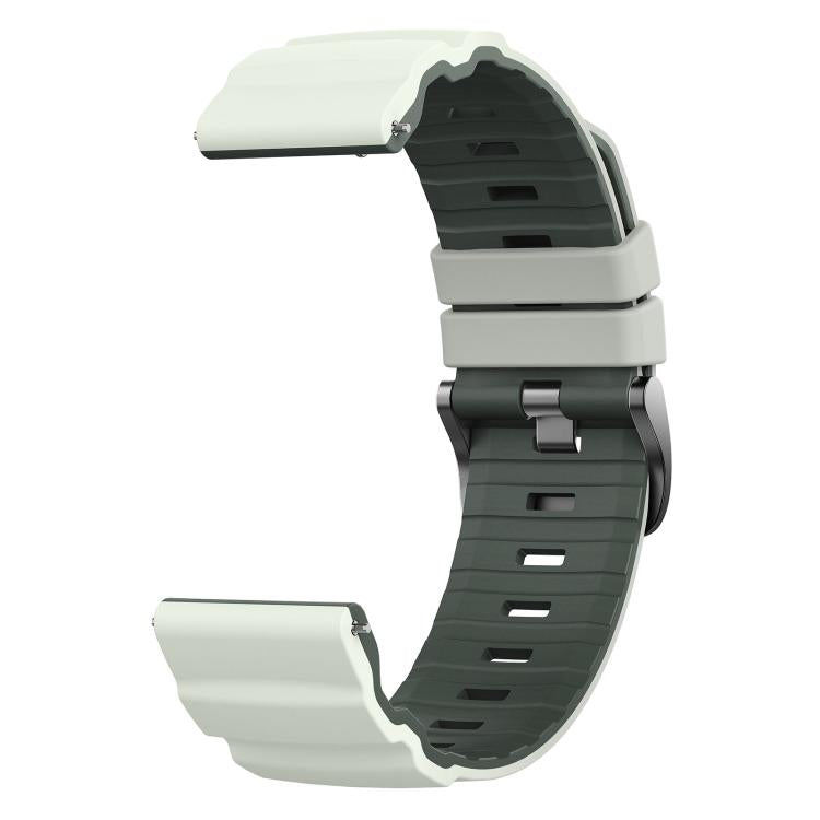 22mm Alpine Two Color Silicone Watch Band