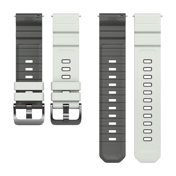 22mm Alpine Two Color Silicone Watch Band