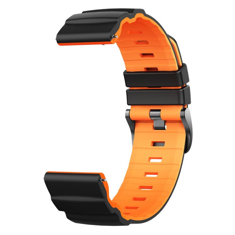 22mm Alpine Two Color Silicone Watch Band
