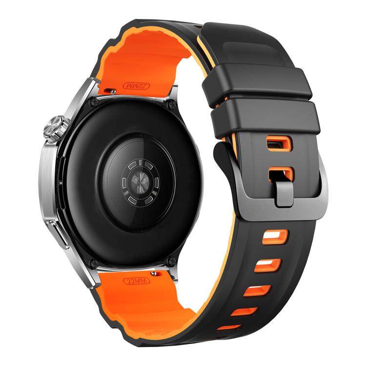 22mm Alpine Two Color Silicone Watch Band