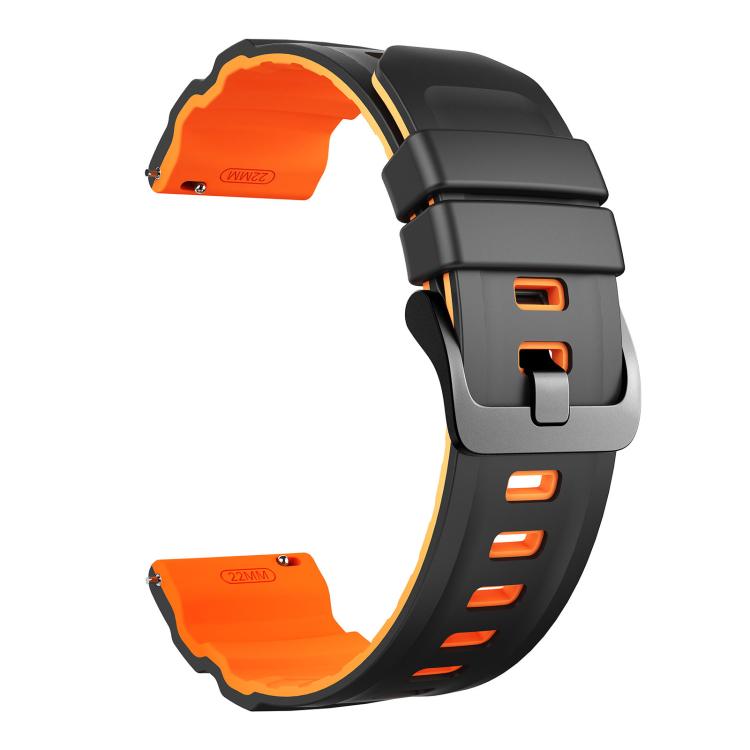 22mm Alpine Two Color Silicone Watch Band