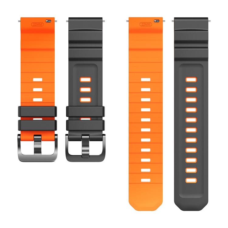 22mm Alpine Two Color Silicone Watch Band