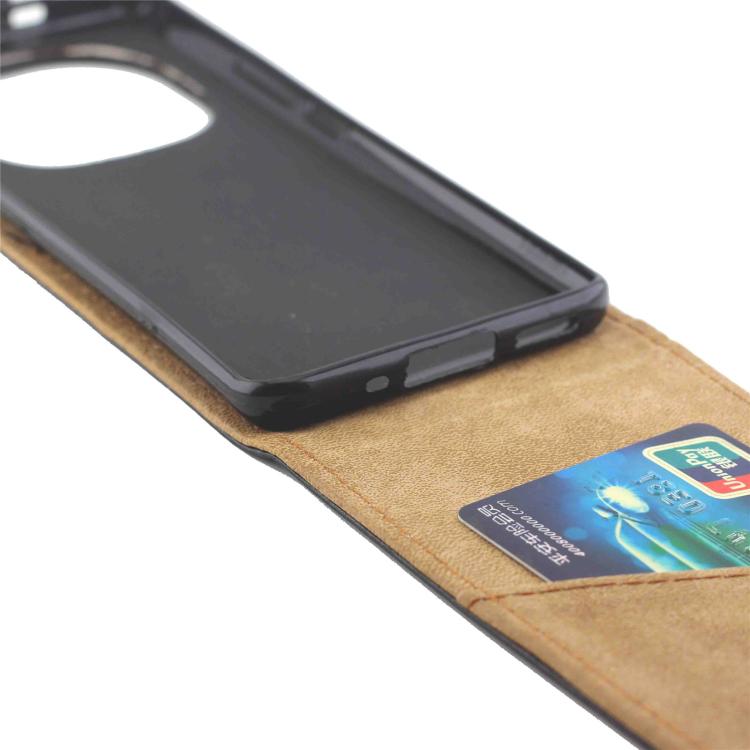 For Redmi Note 15 Pro 5G Global 163.6mm Vertical Flip Leather Case with Card Slot - Black