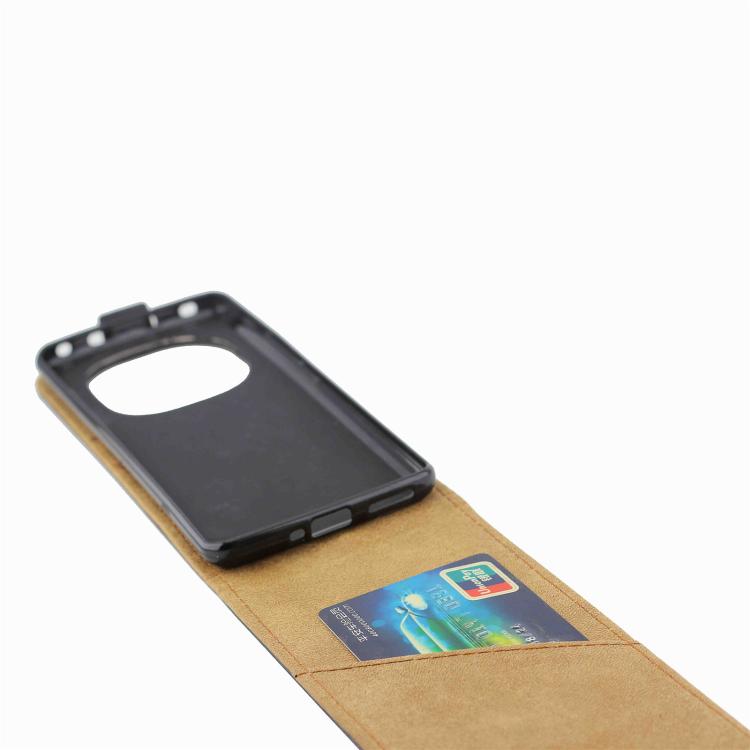 For Redmi Note 15 Pro+ 5G Global 163.3mm Vertical Flip Leather Case with Card Slot - Black