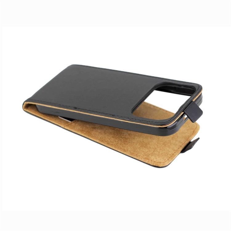 For Redmi K90 Pro Max 5G Vertical Flip Leather Case with Card Slot - Black