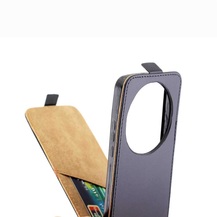 For Xiaomi 15 Ultra Vertical Flip Leather Case with Card Slot - Black