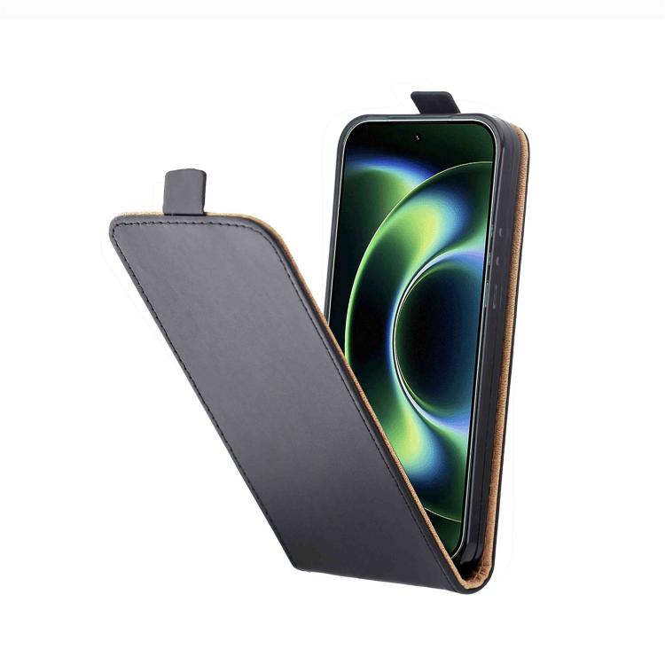 For Xiaomi 17 Ultra Vertical Flip Leather Case with Card Slot - Black