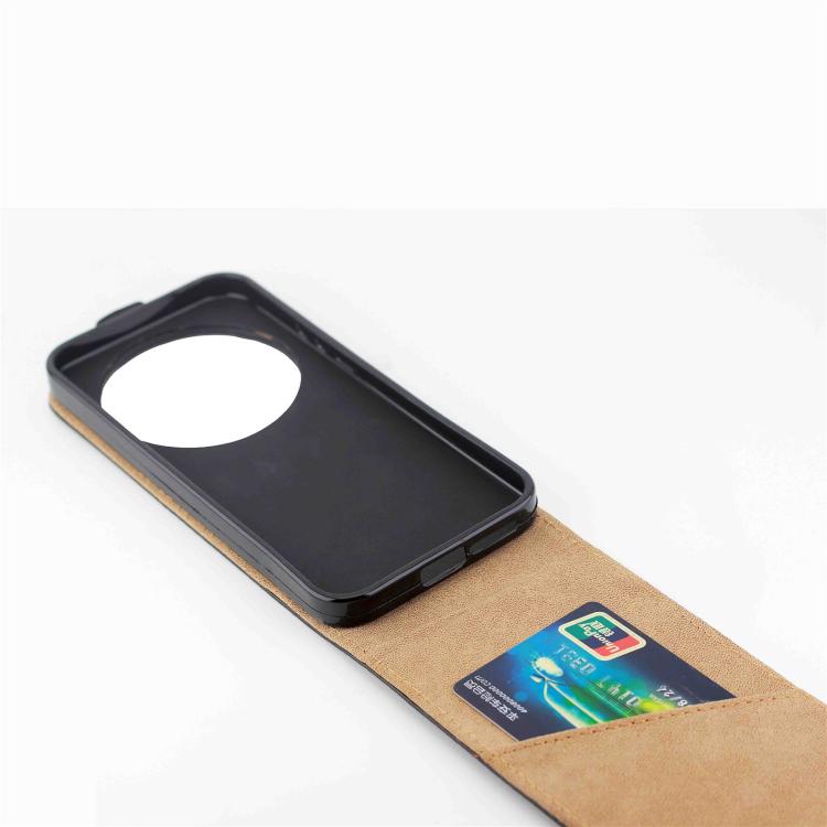 For Xiaomi 17 Ultra Vertical Flip Leather Case with Card Slot - Black