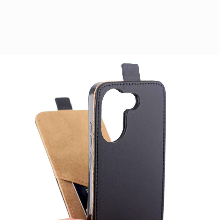 For Redmi Turbo 5 5G Vertical Flip Leather Case with Card Slot - Black