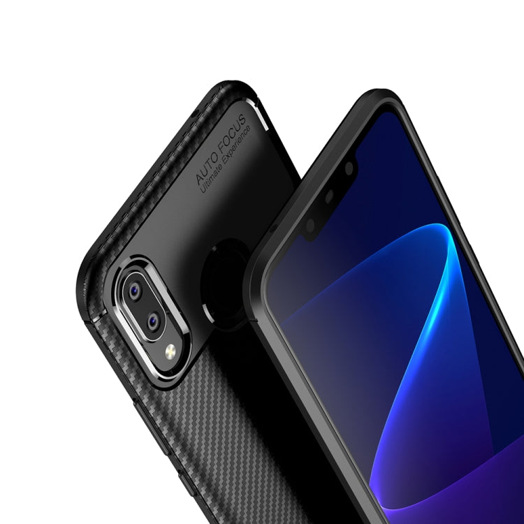 Beetle Series Carbon Fiber Texture Shockproof TPU Case for Huawei Nova 3