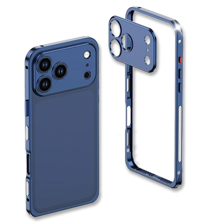 For iPhone 17 Pro Ultra-Thin Alloy Metal Frame Shockproof Phone Case with  Lens Frame
