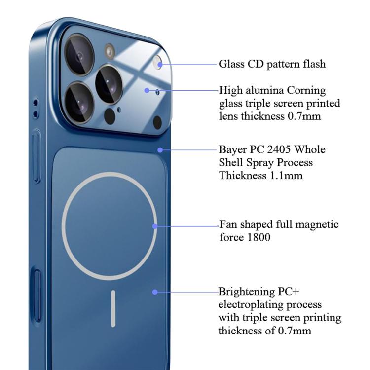 For iPhone 16 Pro Instantly Transforms Into 17 Pro-Style Window Frosted Glass MagSafe Phone Case