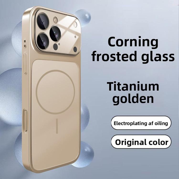 For iPhone 15 Pro Instantly Transforms Into 17 Pro-Style Window Frosted Glass MagSafe Phone Case