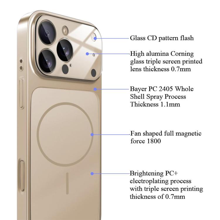 For iPhone 13 Pro Max Instantly Transforms Into 17 Pro-Style Window Frosted Glass MagSafe Phone Case