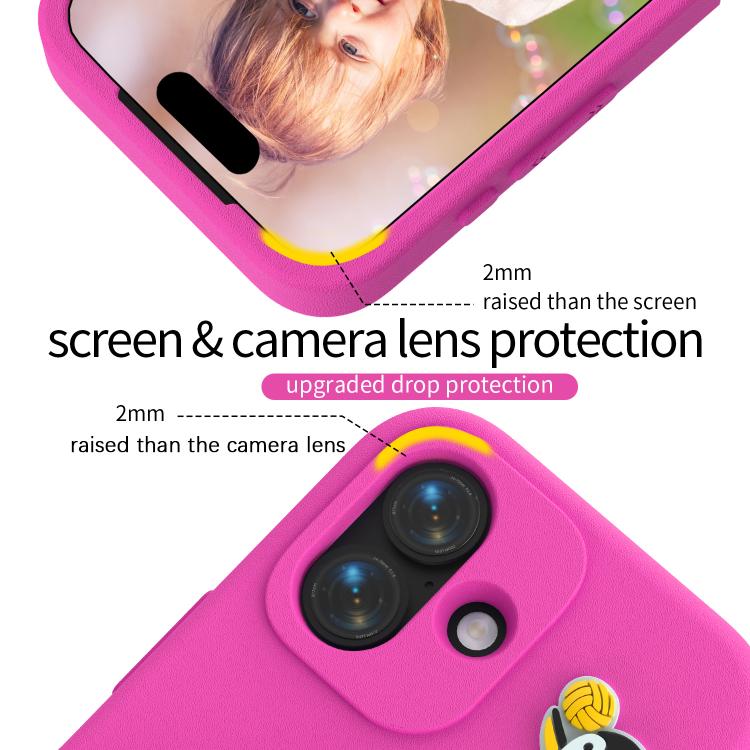 For iPhone 17 Penguin Baby EVA Shockproof Phone Case with Holder