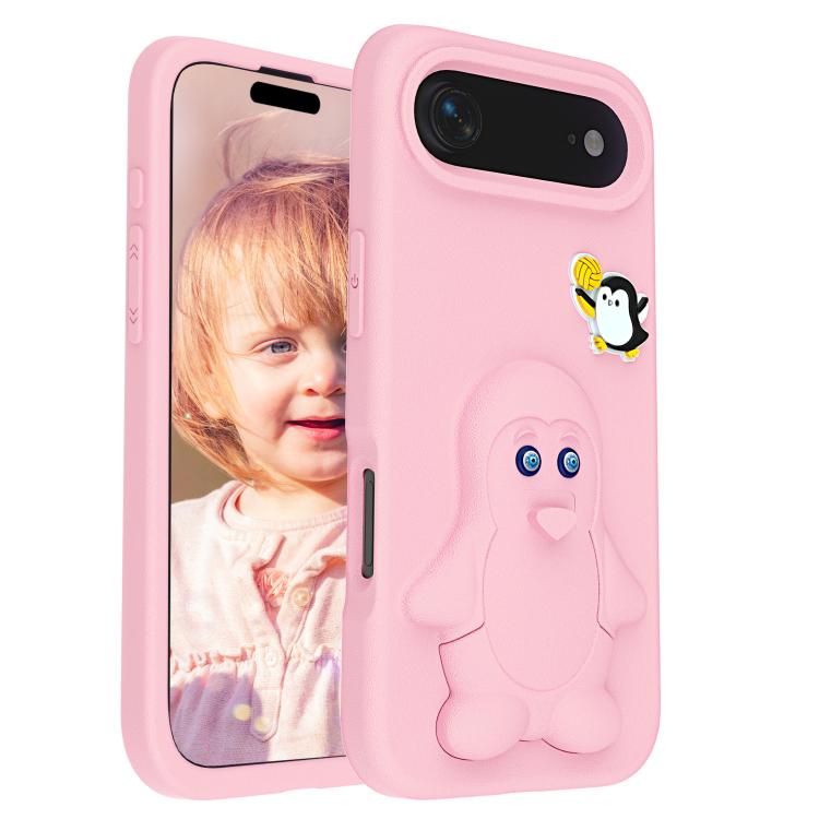 For iPhone Air Penguin Baby EVA Shockproof Phone Case with Holder