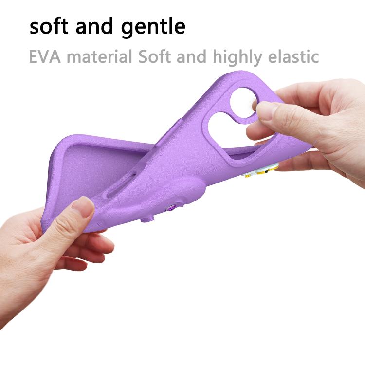 For iPhone 16 Pro Penguin Baby EVA Shockproof Phone Case with Holder