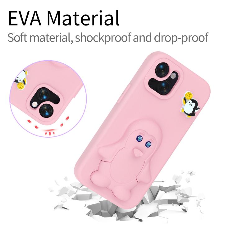 For iPhone 14 Pro Penguin Baby EVA Shockproof Phone Case with Holder