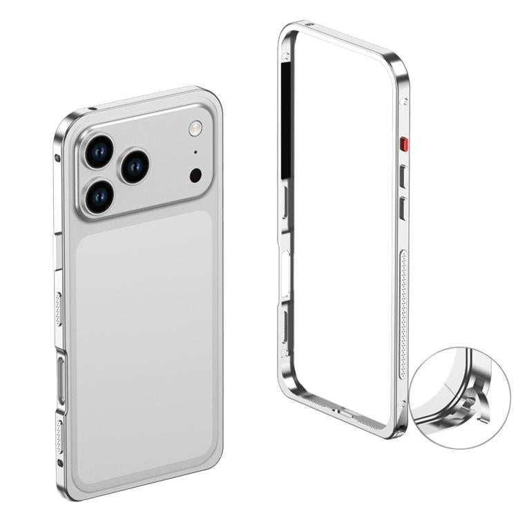 For iPhone 17 Pro Ultra-Thin Alloy Metal Frame Shockproof Phone Case