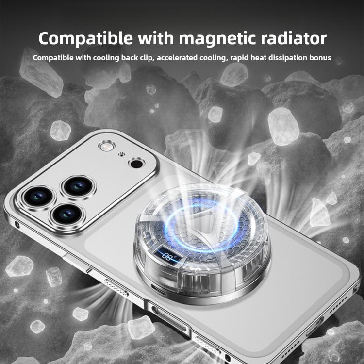 For iPhone 17 Pro Max Ultra-Thin Alloy Metal Frame Shockproof Phone Case