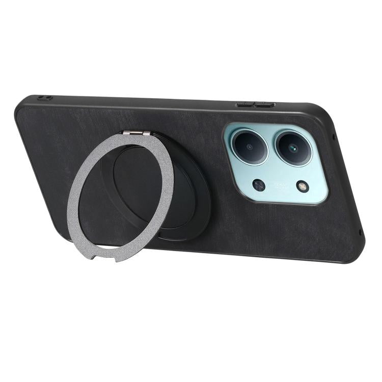 For Redmi 15C 5G / 4G Glodal 171mm Retro Leather Rotation Round Holder Phone Case