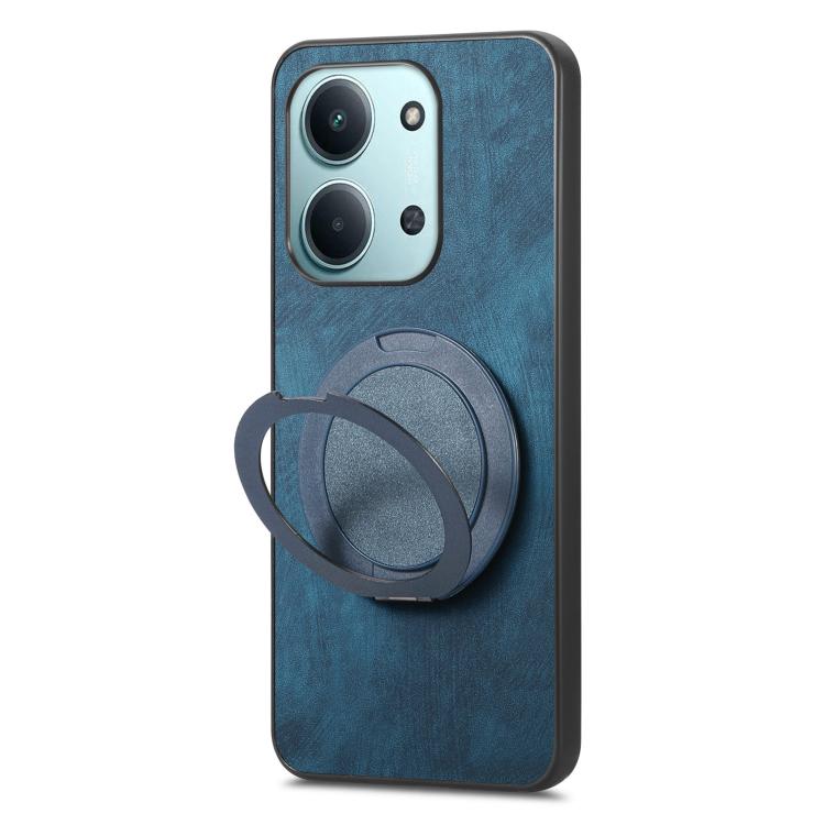 For Redmi 15C 5G / 4G Glodal 171mm Retro Leather Rotation Round Holder Phone Case