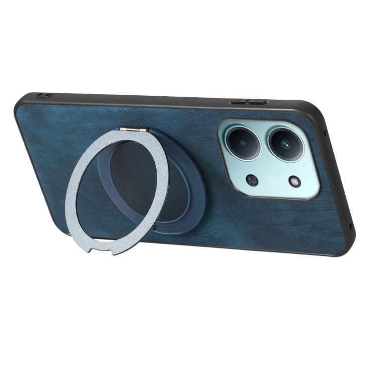 For Redmi 15C 5G / 4G Glodal 171mm Retro Leather Rotation Round Holder Phone Case