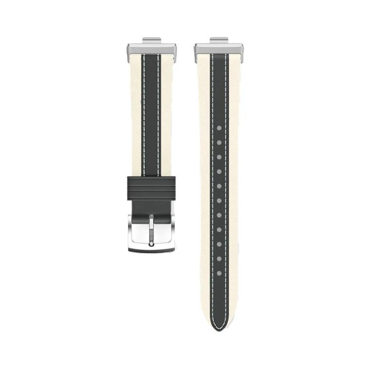 For Xiaomi Band  10 Pro / Redmi Watch 6 / 5 Genuine Leather Color Blocked Saddle Watch Band
