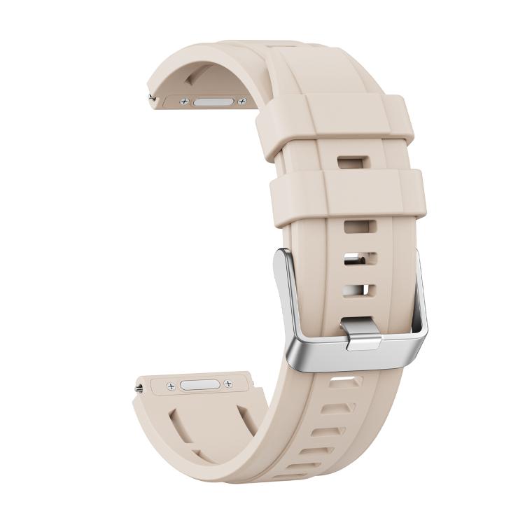 For Huawei Watch Ultimate 2 Push Button Clasp Silver Pin Buckle Single Color Silicone Watch Band