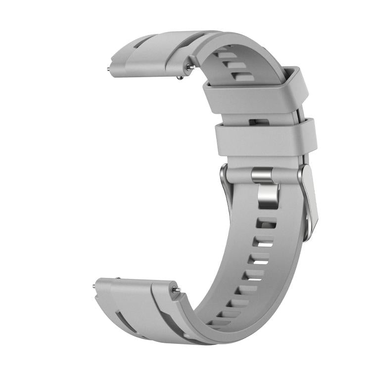 For Huawei Watch Ultimate 2 Push Button Clasp Silver Pin Buckle Single Color Silicone Watch Band