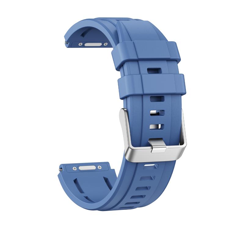 For Huawei Watch Ultimate 2 Push Button Clasp Silver Pin Buckle Single Color Silicone Watch Band