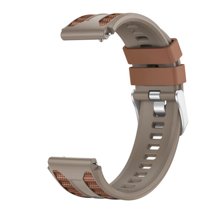 For Huawei Watch Ultimate 2 Push Button Clasp Silver Pin Buckle Two Color Silicone Watch Band