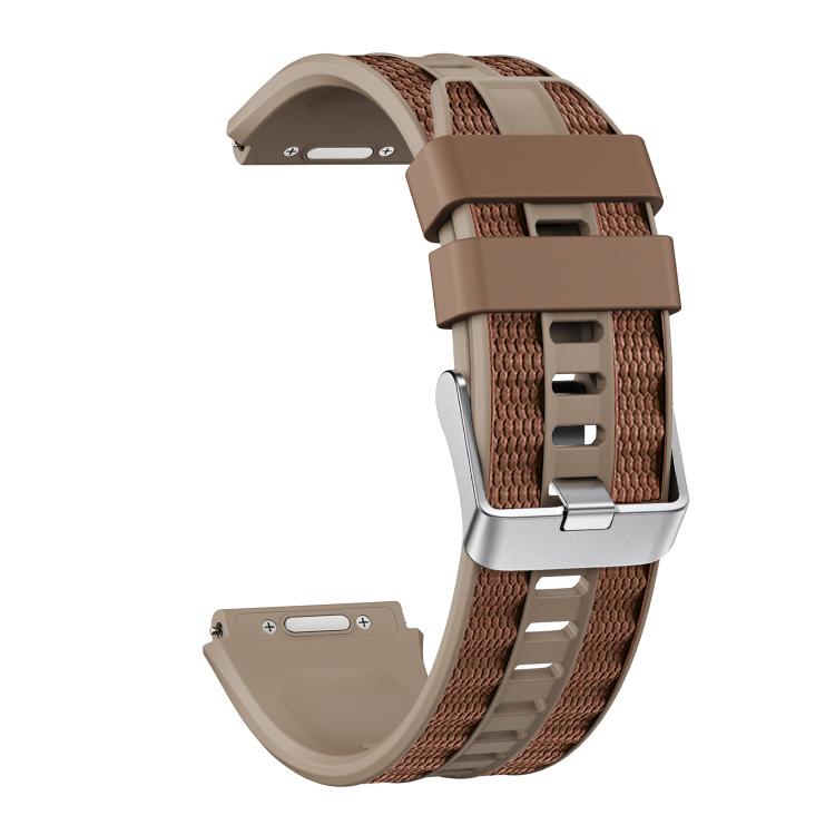 For Huawei Watch Ultimate 2 Push Button Clasp Silver Pin Buckle Two Color Silicone Watch Band
