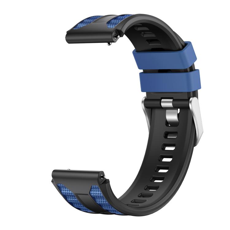 For Huawei Watch Ultimate 2 Push Button Clasp Silver Pin Buckle Two Color Silicone Watch Band