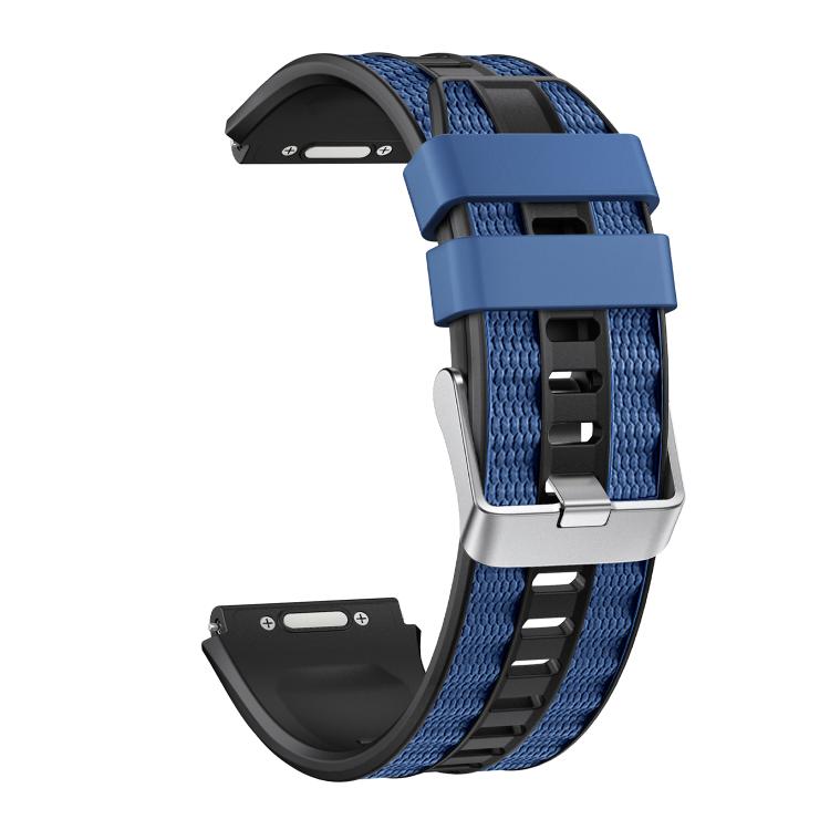 For Huawei Watch Ultimate 2 Push Button Clasp Silver Pin Buckle Two Color Silicone Watch Band