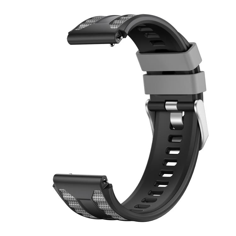 For Huawei Watch Ultimate 2 Push Button Clasp Silver Pin Buckle Two Color Silicone Watch Band