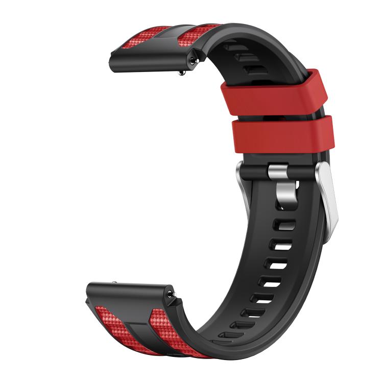 For Huawei Watch Ultimate 2 Push Button Clasp Silver Pin Buckle Two Color Silicone Watch Band
