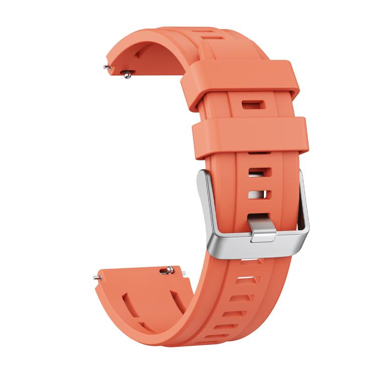 For Huawei Watch Ultimate 2 Silver Pin Buckle Single Color Silicone Watch Band