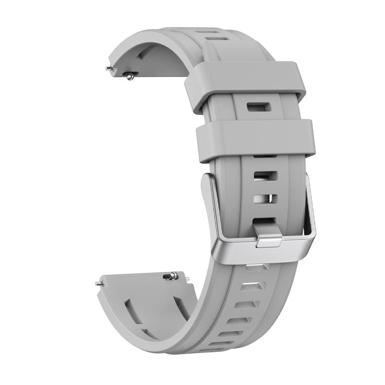 For Huawei Watch Ultimate 2 Silver Pin Buckle Single Color Silicone Watch Band