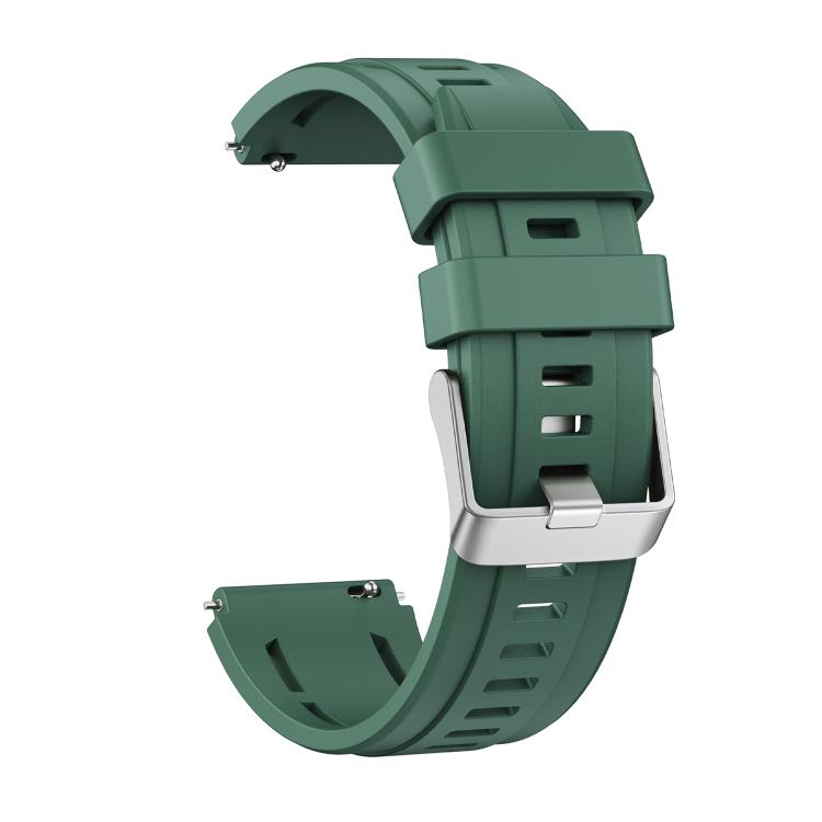 For Huawei Watch Ultimate 2 Silver Pin Buckle Single Color Silicone Watch Band