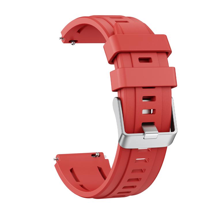 For Huawei Watch Ultimate 2 Silver Pin Buckle Single Color Silicone Watch Band