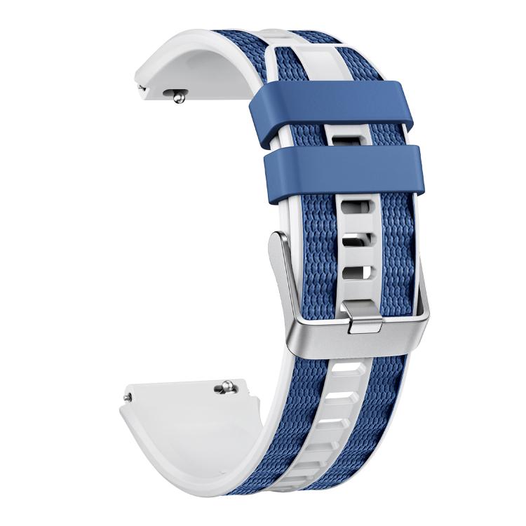For Huawei Watch Ultimate 2 Silver Pin Buckle Two Color Silicone Watch Band