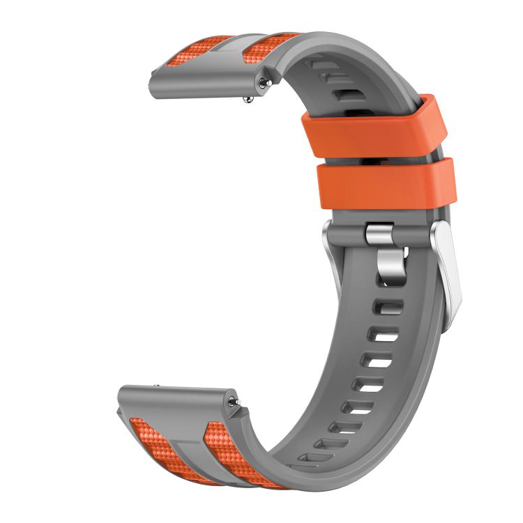 For Huawei Watch Ultimate 2 Silver Pin Buckle Two Color Silicone Watch Band