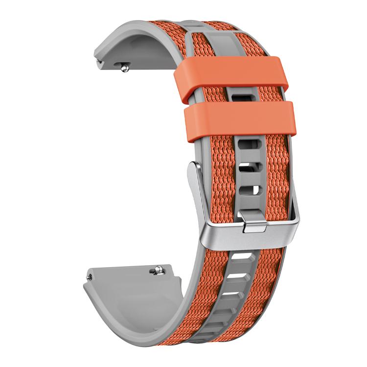 For Huawei Watch Ultimate 2 Silver Pin Buckle Two Color Silicone Watch Band
