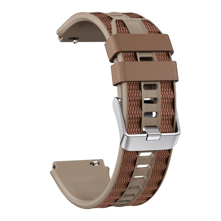 For Huawei Watch Ultimate 2 Silver Pin Buckle Two Color Silicone Watch Band