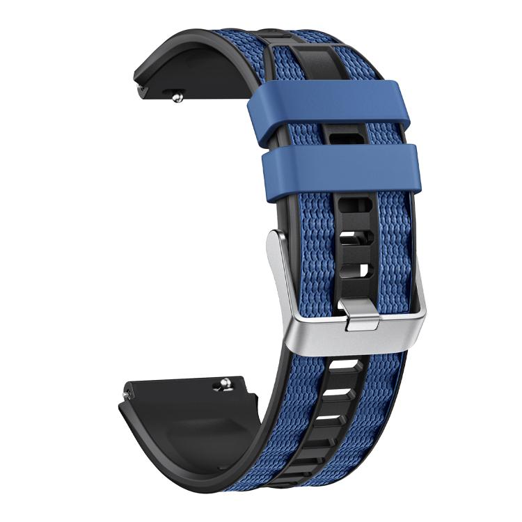 For Huawei Watch Ultimate 2 Silver Pin Buckle Two Color Silicone Watch Band