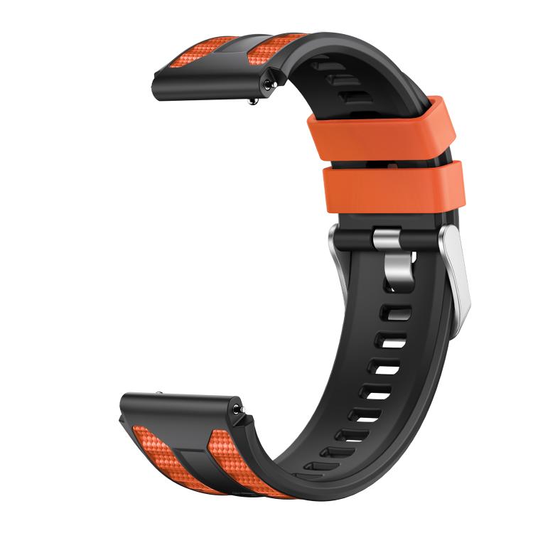 For Huawei Watch Ultimate 2 Silver Pin Buckle Two Color Silicone Watch Band