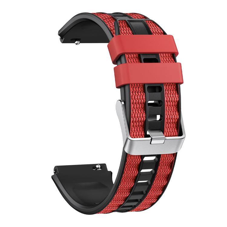 For Huawei Watch Ultimate 2 Silver Pin Buckle Two Color Silicone Watch Band