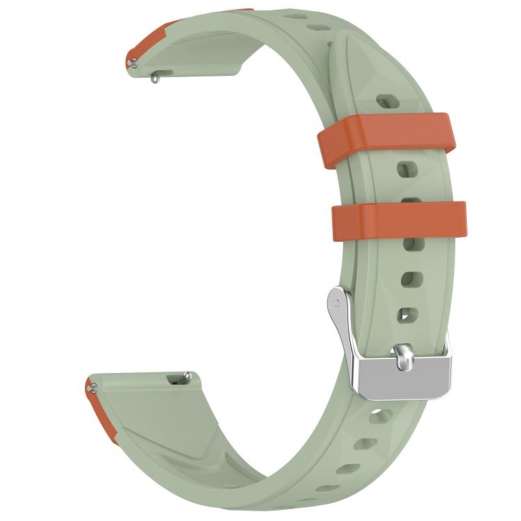 18mm Triangular Diamond Texture Two Color Silicone Watch Band