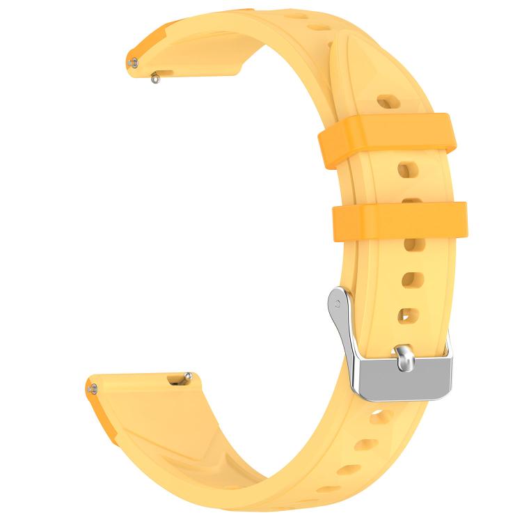 18mm Triangular Diamond Texture Two Color Silicone Watch Band